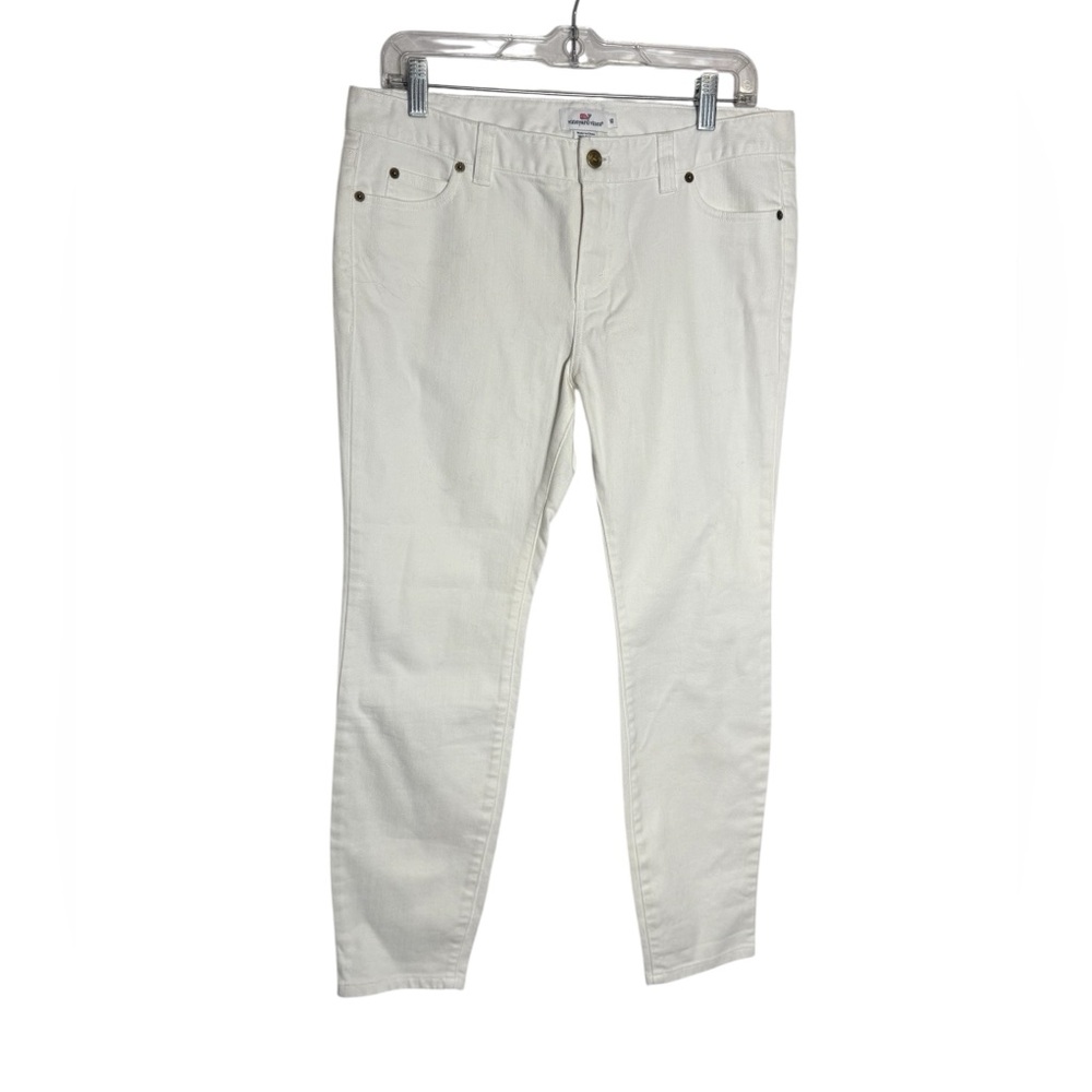 Vineyard Vines Jeans Size 10 Women's White‎ Straight Leg Jeans PERFECT 🩷🩷